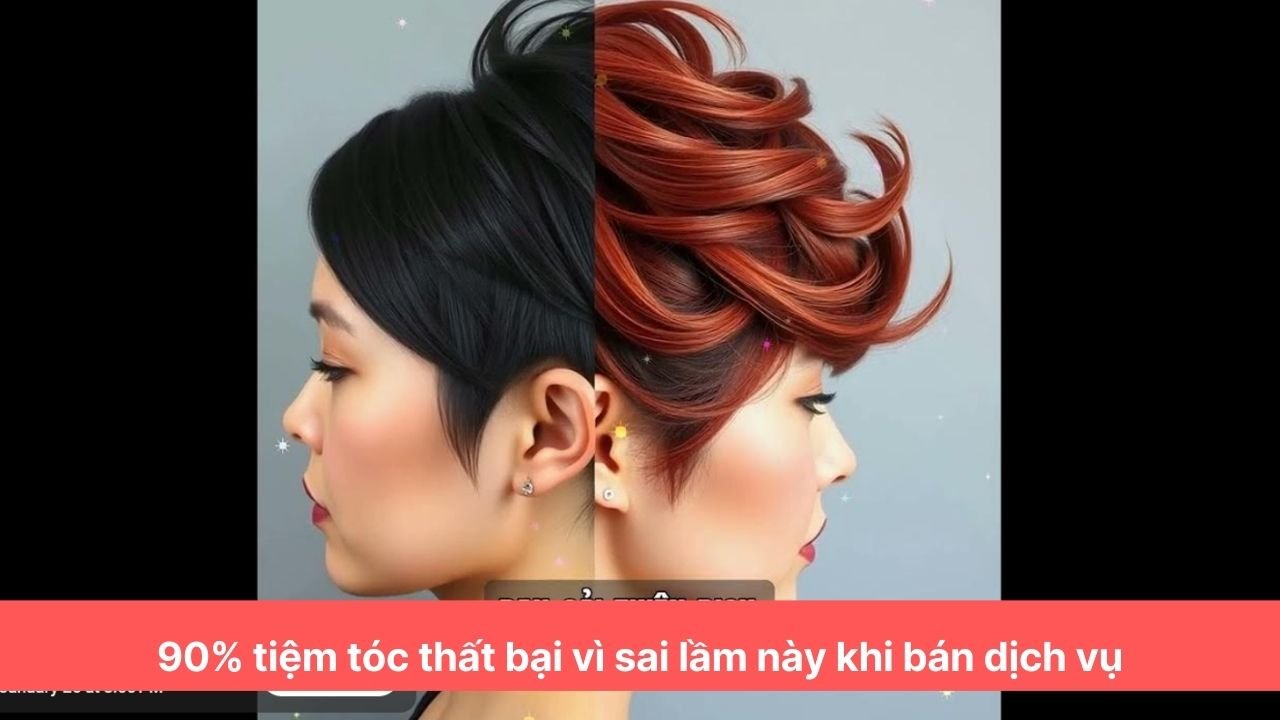 90% Tiệm Tóc Thất Bại Vì Sai Lầm Này Khi Bán Dịch Vụ – Bạn Có Mắc Không?